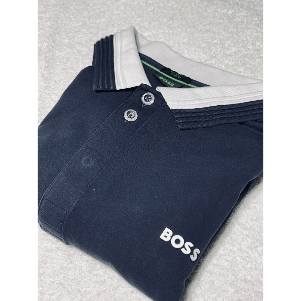 Hugo Boss Men's Polo Shirt 3XL  Dark Navy Blue Paddy Polo Pristine